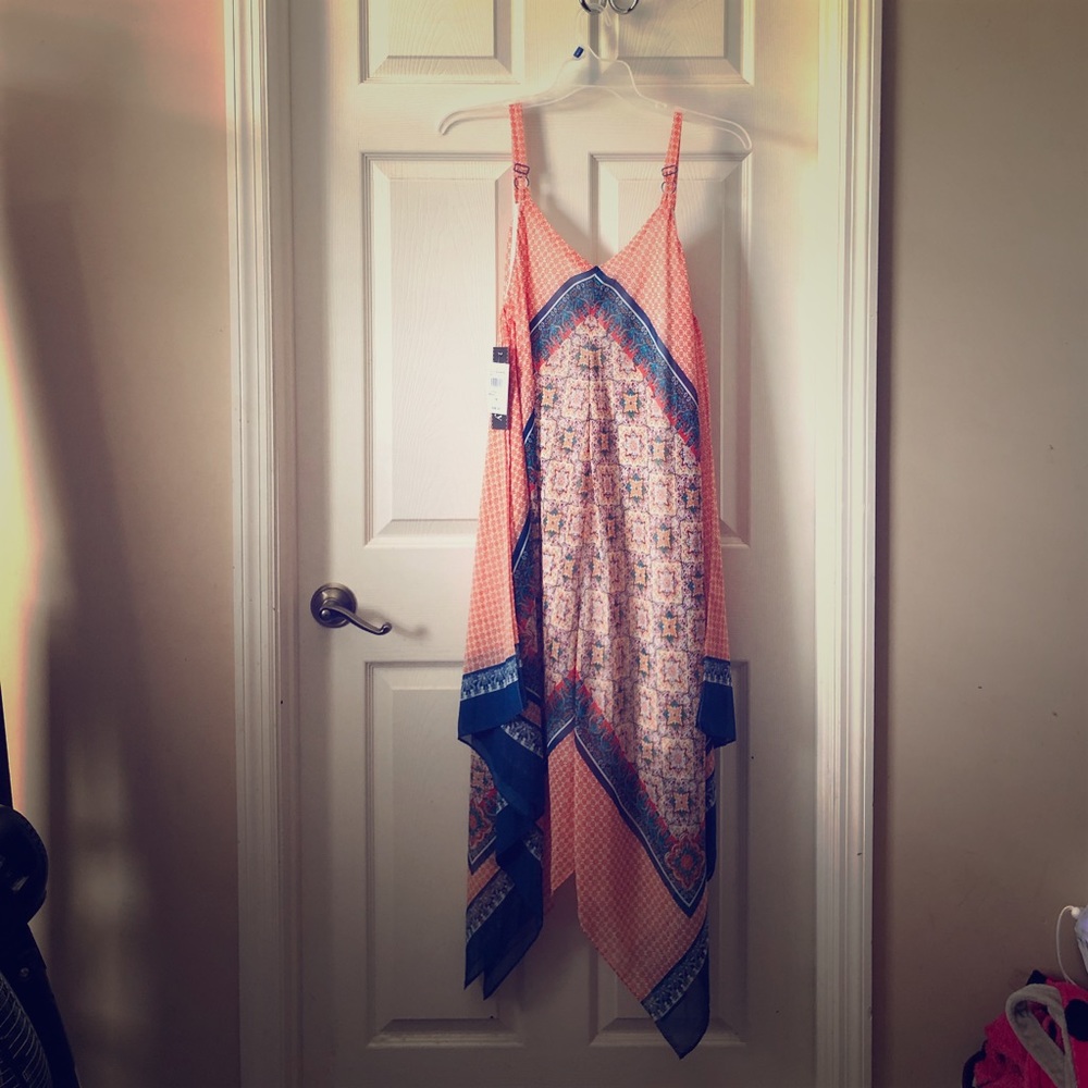 Sunset orange sundress